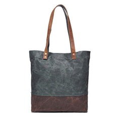 Mens Waxed Canvas Tote Bag Canvas Shopper Bags Canvas Shoulder Bags for Men