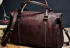 Genuine Handmade Vintage Leather Handbag Shoulder Bag Women Leather Purse