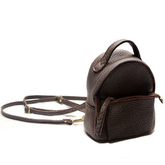 Mini LEATHER WOMEN Small Backpack Purses Cute Vintage School Backpacks FOR WOMEN