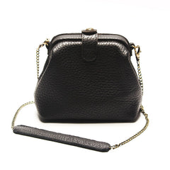 Vintage LEATHER WOMEN Small Doctor Purse Chain SHOULDER BAG Purses FOR WOMEN