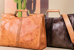 Genuine Leather Handmade Handbag Bag Shoulder Bag Purse For Women - EverHandmade