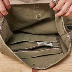 Cool Mens Canvas Side Bag Messenger Bag Canvas Shoulder Bag for Men