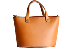Womens Leather Bucket Bag Shopper Bag Leather Handbag Shoulder Bag for Women