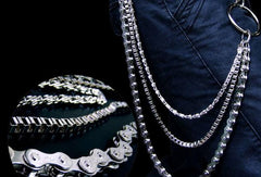 silver biker trucker punk hook wallet Chain for chain wallet biker wallet trucker wallet