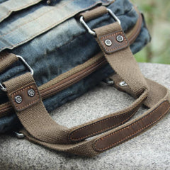 Fashion Blue Denim Mens Womens HandBag Shoulder Bags Blue Jean Messenger Bags For Women