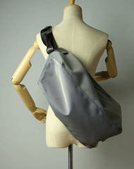 Womens Nylon Pink Large Sling Bag Shoulder Sports Gym Bag Nylon Overnight Crossbody Bag for Ladies