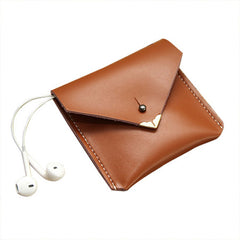 Cute LEATHER Womens Small Envelope Change Wallet Leather Card Wallet FOR Women