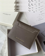Cute Women Dark Green Leather Card Holders Slim Card Wallet Card Holder Wallet For Women