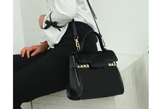 Genuine Leather crossbodybag handbag shoulder bag for women leather bag - EverHandmade