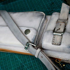 Handmade Leather Fanny Pack Mens Waist Bag Hip Pack Belt Bag Bumbag for Men