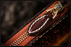 Handmade Leather Ucchusma Mens Chain Biker Wallet Cool Leather Long Wallet With Chain Wallets for Men