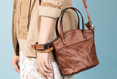 Handmade Genuine Leather Handbag Bag Crossbody Bag Shoulder Bag Purse For Women - EverHandmade