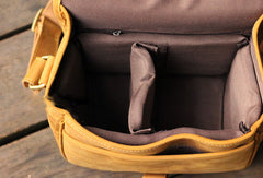 Vintage Leather Mens Camera Bag Shoulder Bag Messenger for men