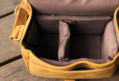 Vintage Leather Mens Camera Bag Shoulder Bag Messenger for men