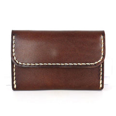Leather Mens Card Wallet Front Pocket Wallets Small Slim Wallets Change Wallet for Men