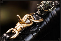 Handmade Leather Chinese Dragon Mens Chain Biker Wallet Cool Leather Wallet Long Clutch Wallets for Men