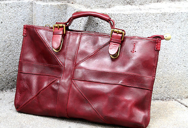 Handmade Handbag Briefcase Purse Leather Crossbody Bag Purse Shoulder Bag for Women - EverHandmade
