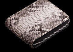 Handmade Leather Boa Skin Mens billfold Wallet Cool Small Wallet Wallet for Men
