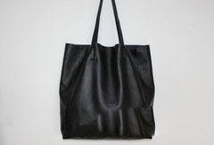 Handmade Vintage Leather Oversize Tote Bag Shoulder Bag Handbag For Women - EverHandmade