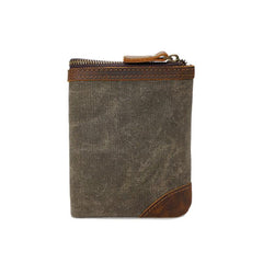 Mens Canvas Small Wallet for men Bifold Cool Men billfold Small Wallet