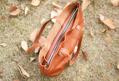 Handmade Genuine Leather Handbag Tote Bag Shopper Bag Shoulder Bag Purse For Women - EverHandmade