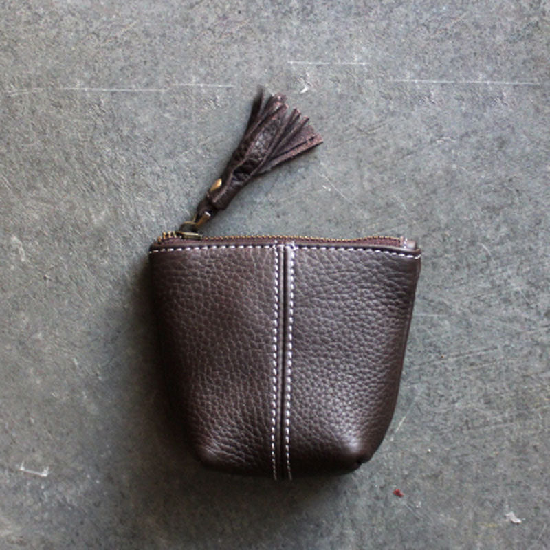 Mini LEATHER Womens Small Wallet Change Wallet Makeup Pouches FOR Women