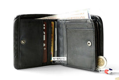 Genuine leather billfold wallet leather men billfold vintage wallet for men - EverHandmade