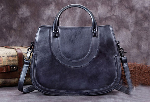 Genuine Leather Handbag Vintage Bag Shoulder Bag Crossbody Bag Purse Clutch For Women