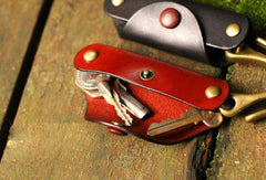 Handmade Leather Mens Cool Key Wallet Key Holder Car Key Case for Men - EverHandmade