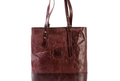 Handmade Genuine Leather Handbag Tote Purse Handbag Shoulder Bag Purse For Women - EverHandmade