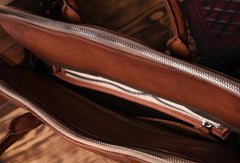 Vintage Cool leather mens Briefcase Business Briefcase laptop Briefcases for Men - EverHandmade