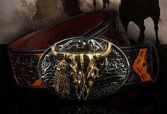 Black Genuine Cool Leather Mens Belt Custom Leather Men Belt for Men