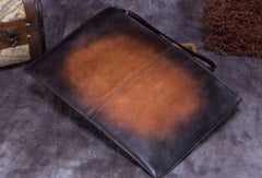 Genuine Leather Wallet Vintage Clutch Wallet Long Wallet Purse For Men Women