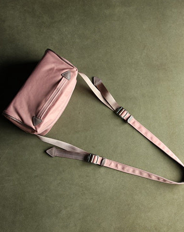 Small Womens Pink NYLON Shoulder Bag Purse Cute NYLON Crossbody Purse for Ladies