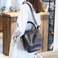 White Bucket Bag Bucket Tote Bag Bucket Bag With Zipper - Annie Jewel