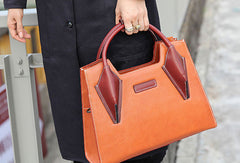 Handmade handbag purse leather crossbody bag purse shoulder bag for women