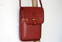 Handmade Leather vintage women phone purse leather shoulder bag crossbody bag - EverHandmade