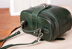 Handmade vintage doctor bag leather crossbody bag purse shoulder bag for women