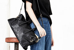 Handmade Genuine Leather Large Handbag Shopper Bag Crossbody Bag Shoulder Bag Purse For Women