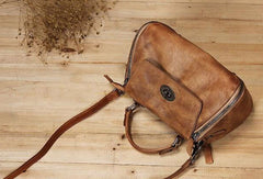 Handmade Leather handbag purse doctor bag shoulder bag for women leather shopper bag