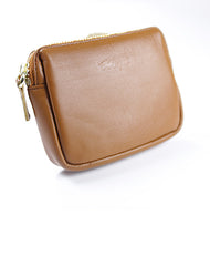 Cute Women Green Leather Mini Zip Billfold Wallet Coin Wallet Small Zip Change Wallets For Women