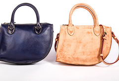Handmade Genuine Leather Handbag Shopper Bag Crossbody Bag Shoulder Bag Purse For Women - EverHandmade
