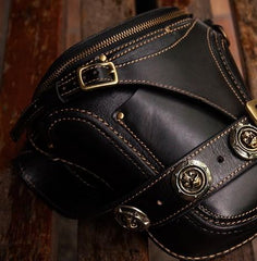 Leather Belt Pouch Mens Small Cases Waist Bags Hip Pack Belt Bags for Men