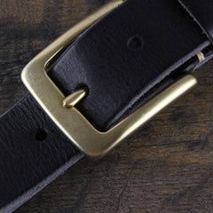 Genuine Leather Punk Rock Biker Trucker Mens Belt Men Black Coffee Belt for Men