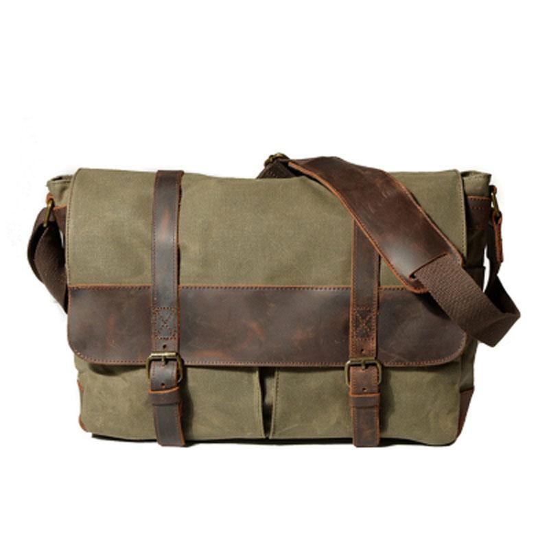 Mens Canvas Side Bag Canvas Messenger Bag Courier Bag Shoulder Bag for Men
