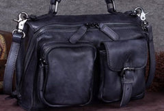 Genuine Leather Handbag Vintage Messenger Bag Crossbody Bag Shoulder Bag Purse For Women - EverHandmade