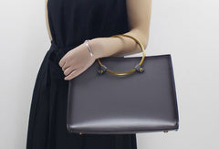 Genuine Leather handbag  purse shoulder bag black for women leather crossbody bag - EverHandmade