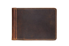 Handmade Genuine Leather Wallet billfold Leather Wallet Slim Bifold Wallet Bag For Mens