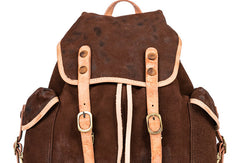 Handmade Genuine Leather Backpack Bag Travel bag Black Women Leather Purse - EverHandmade