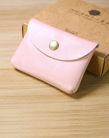 Pink Cute Women Leather Card Wallet Mini Coin Wallets Slim Card Holder Wallets For Women